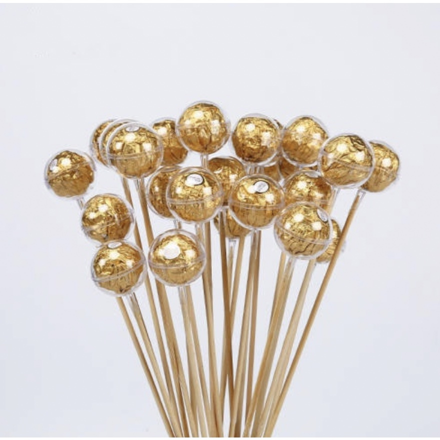 

Bola Akrilik Coklat Bulat Emas Coklat Acrylic Case Aksesoris Buket Bunga Chocolate Saucer Transparan Plastik Tutup Coklat Bulat