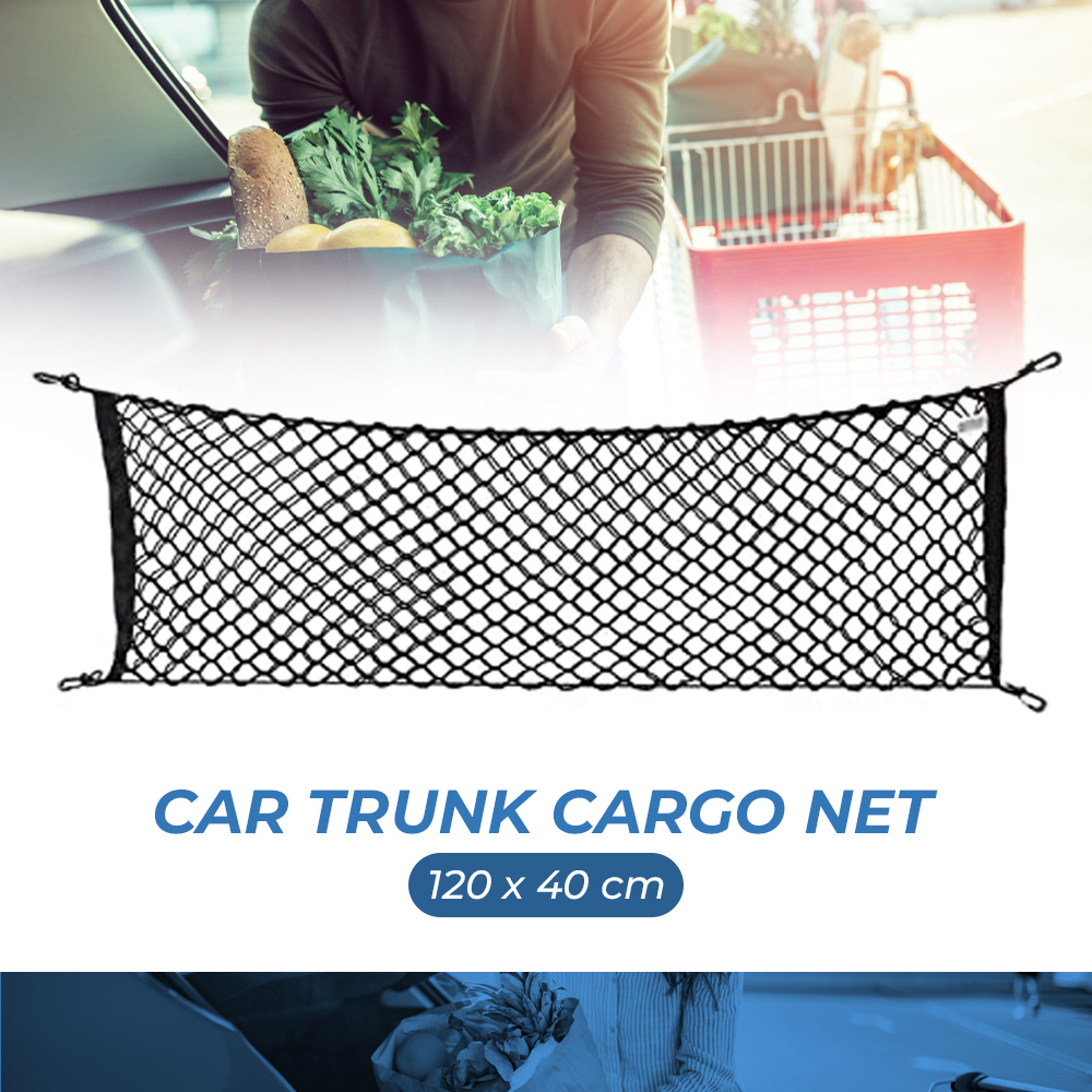 Car Trunk Cargo Net Luggage Mesh Net 102cm x 38cm - OMRS4BBK Black 1 3