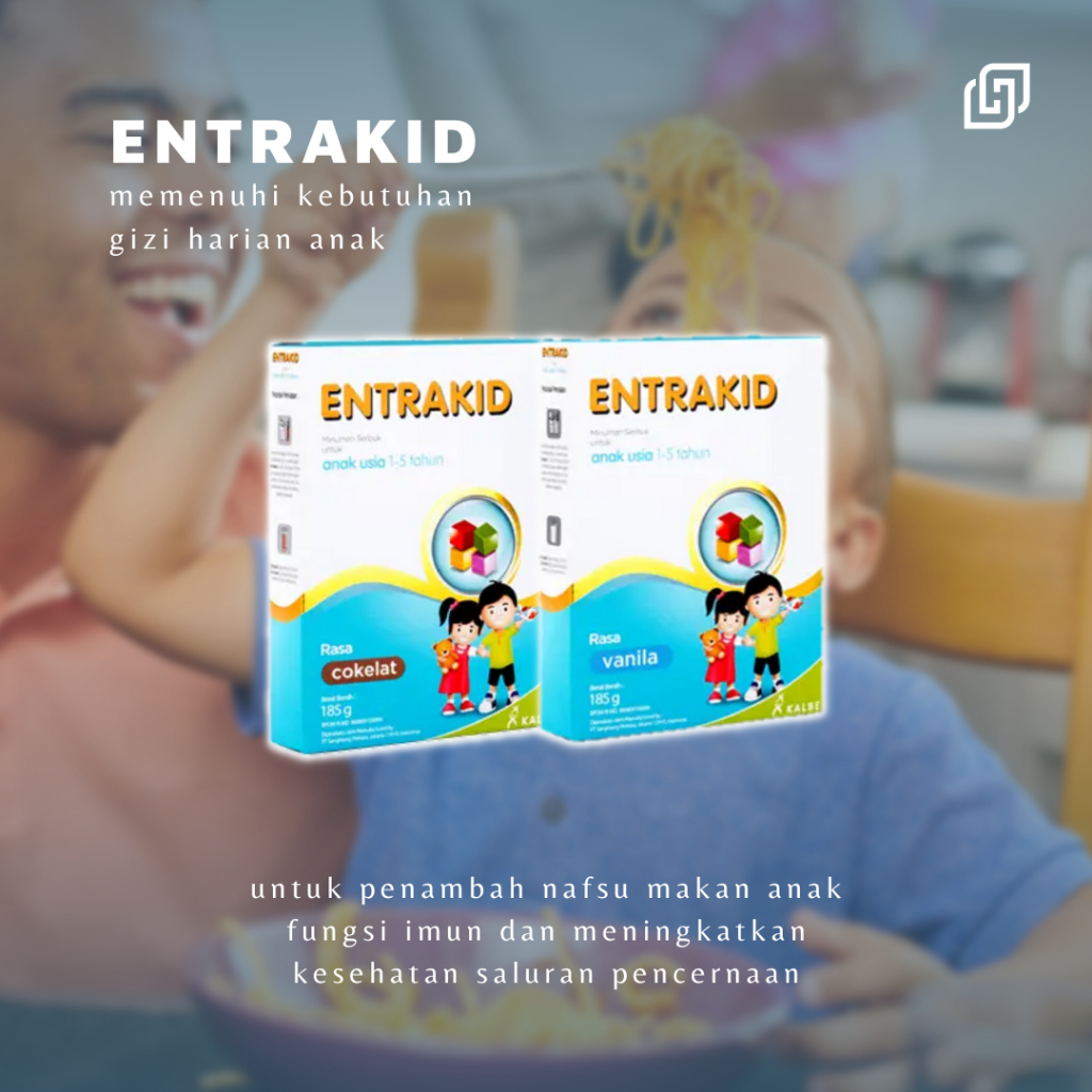 

Entrakid Vanila / Coklat 185 gr / Nutrisi Lengkap Anak