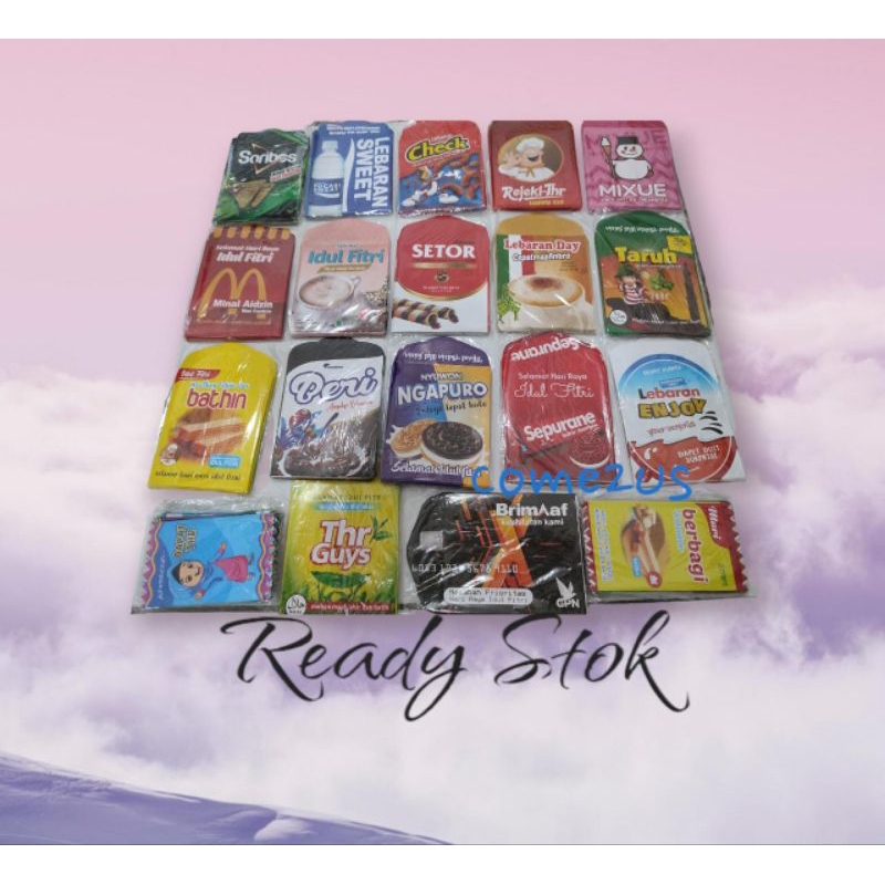

(10pcs)Amplop lebaran motif Snack medium terbaru 2024