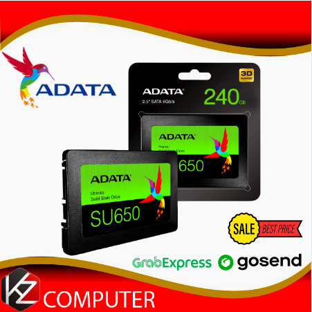 ADATA SSD SU650 120GB / 240 / 480 SATA III ( R/W Up to 520 / 450MB/s )