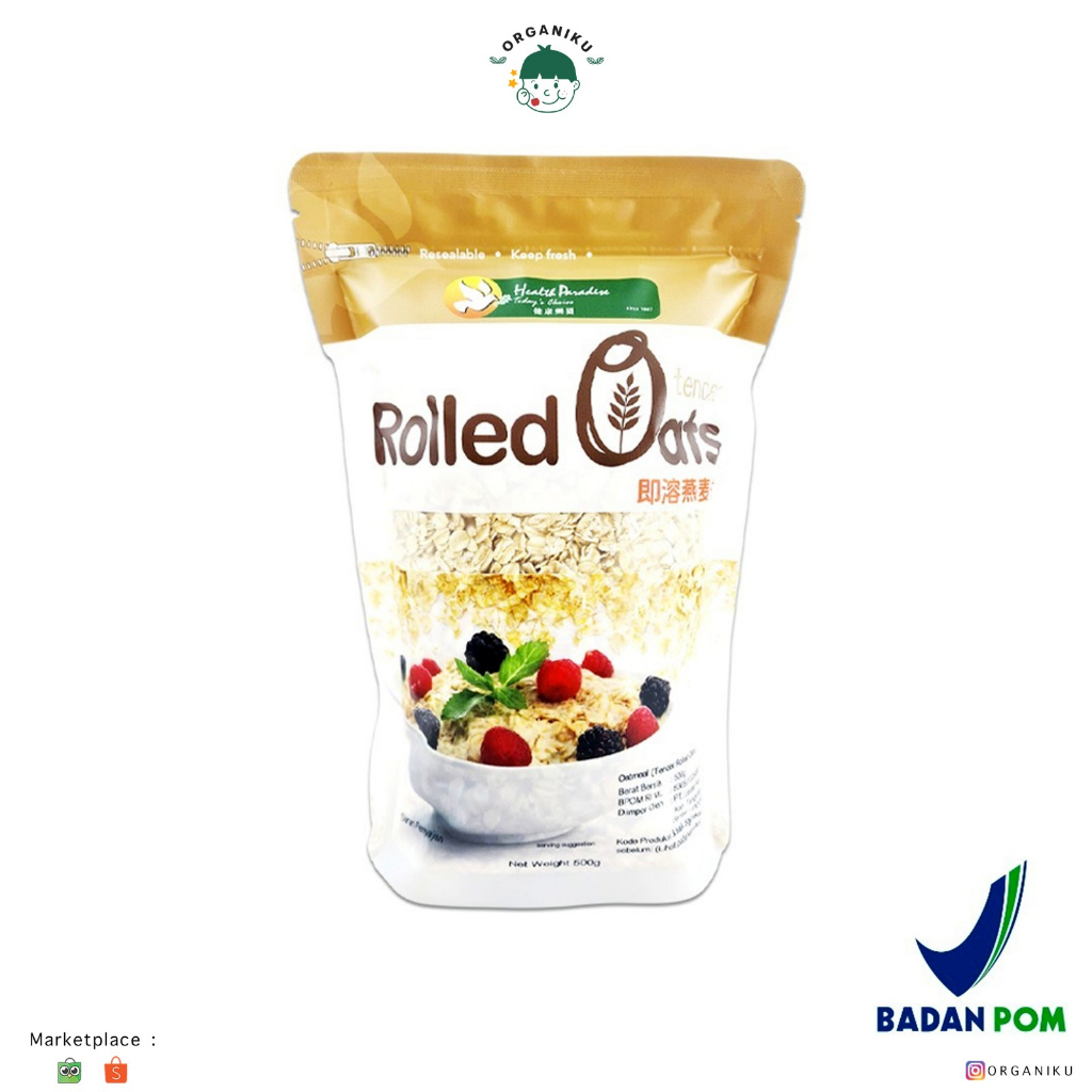 

Health Paradise Organic Tender Rolled Oat 500gr