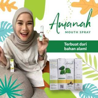 Amanah Mouthspray Parfum Mulut Alami BPOM HALAL MUI Solusi Bau Mulut