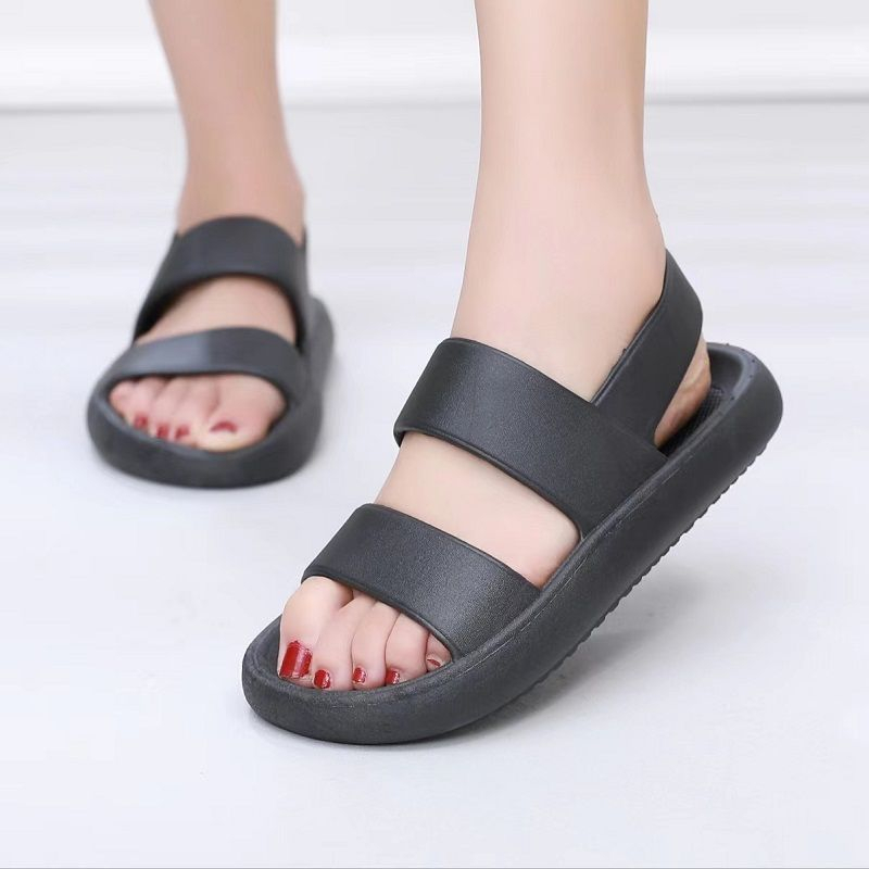 Sandal Karet Wanita Jelly Sendal Tali Lalisa EVA Slip On Karet Sepatu Sandal Wanita Korea Wanita Sandal Lalisa Perempuan Tali