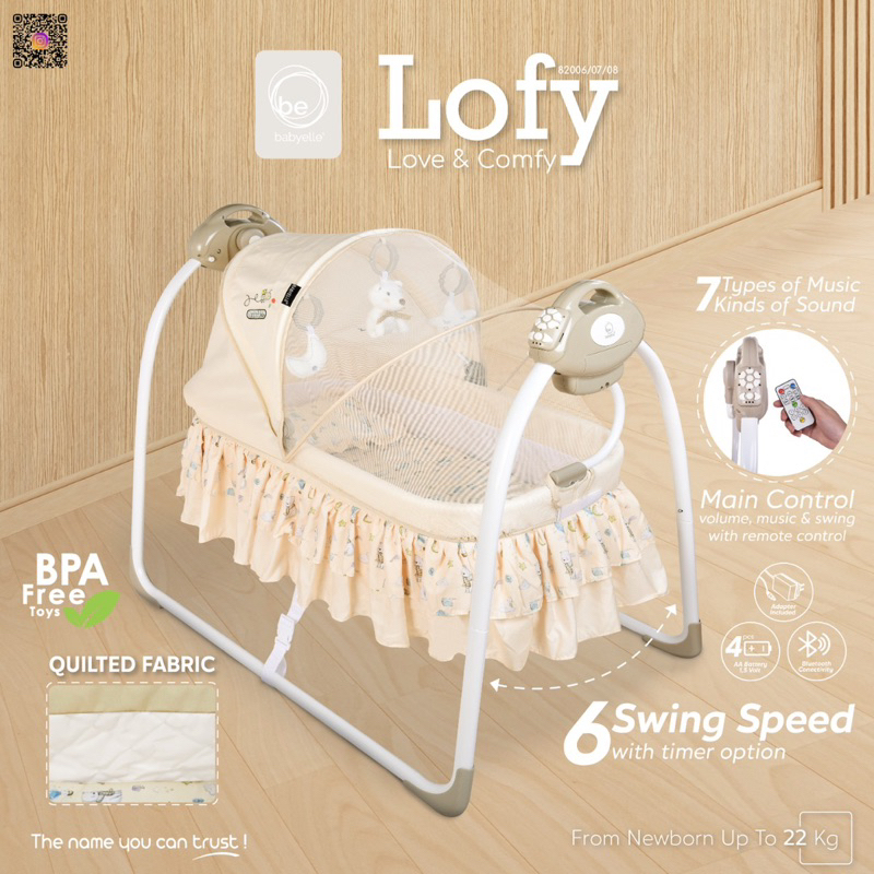 Makassar - Bouncer Ranjang Ayunan Bayi Baby Elle Lofy BabyElle Automatic Cradle / Cradle Swing / Cradle