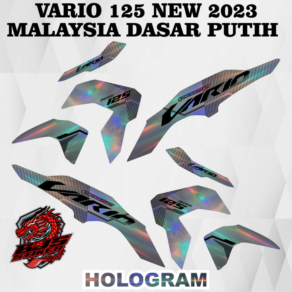 Striping VARIO 125 NEW 2023 - Stiker Decal HOLOGRAM / MIRROR CHROME VARIO 125 NEW 2023 MALAYSIA BODY