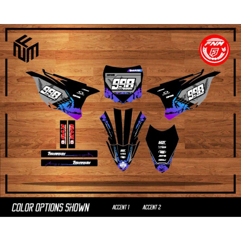021DECAL - DECAL GTX TRAIL Body KX85 YZ85 KTM, BEBEK STANDAR, MODIF, RBT
