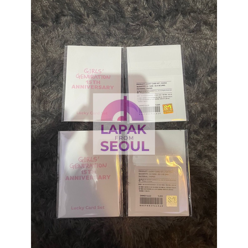 SNSD LUCKY CARD YOONA TAEYEON SEALED