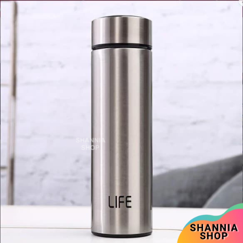 B90-4 Termos Air Panas LIFE 500 ML Vacum Flask Termos Air Minum - SILVER