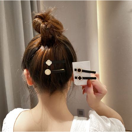 Jepit Rambut Korea Mutiara Elegan Premium Model Retro Hiasan Rambut Wanita Premium Hair Clip Set