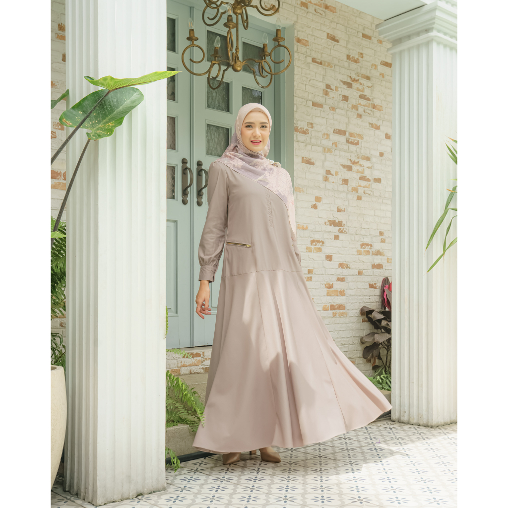 Leya Dress - 3 Warna | Zysku Xena | Gamis Wanita Muslimah Semi Formal