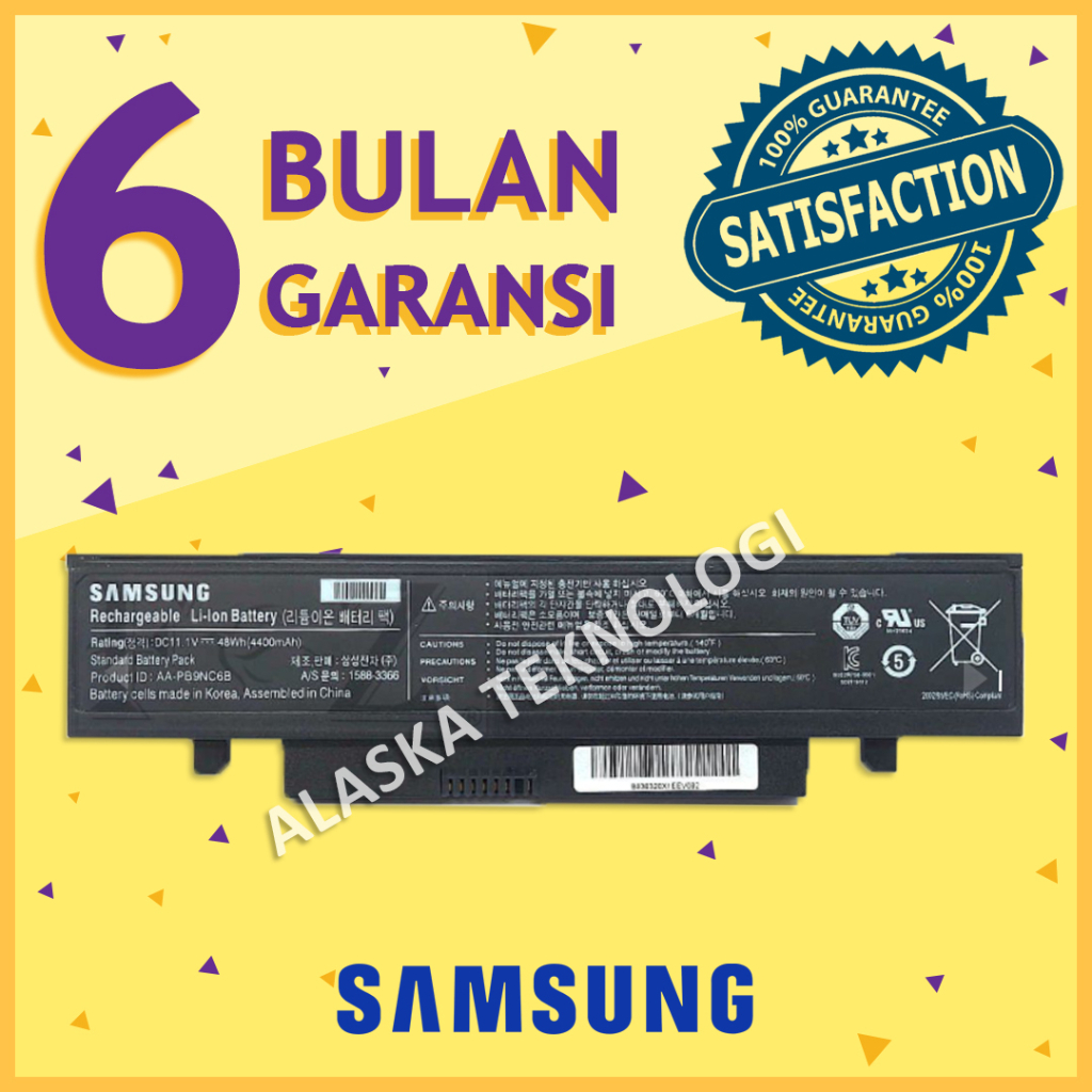 Original Baterai Laptop SAMSUNG N210 N210P N218 N218P N220 N220P NB30 NB30P X318 X320 X418 X420 X520