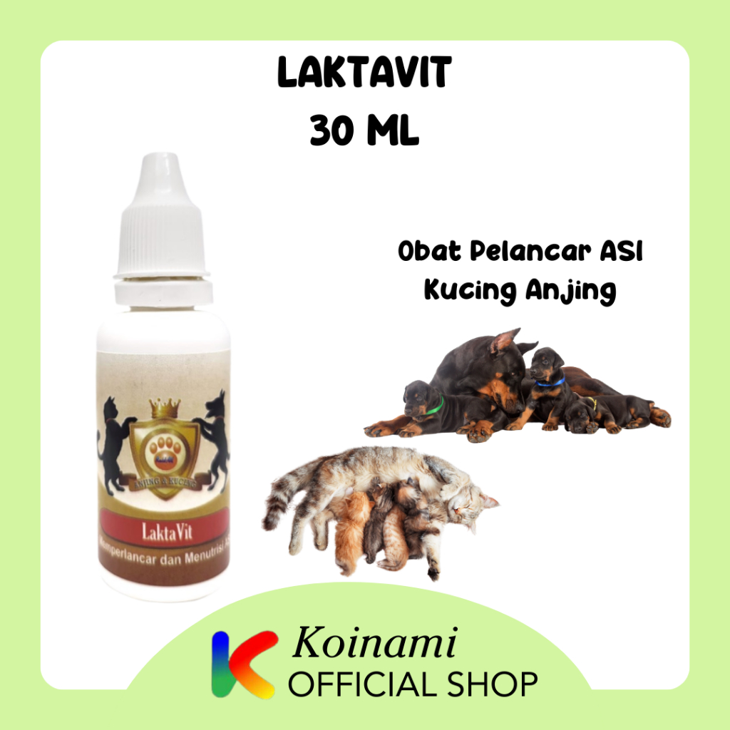 Laktavit 30ml Obat Pelancar ASI Kucing Anjing / Raid All / RA