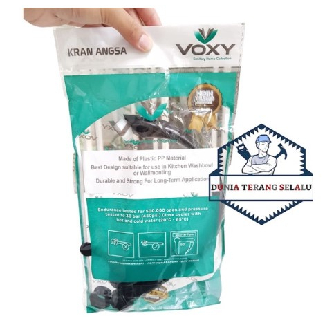 Kran Angsa model MAHKOTA PVC VOXY 1/2 verloop 3/4 - Kran Tembok Plastik Angsa model - Kran Air Leher Angsa  - Keran Bak Cuci Dapur - Kran Cuci Piring VOXY