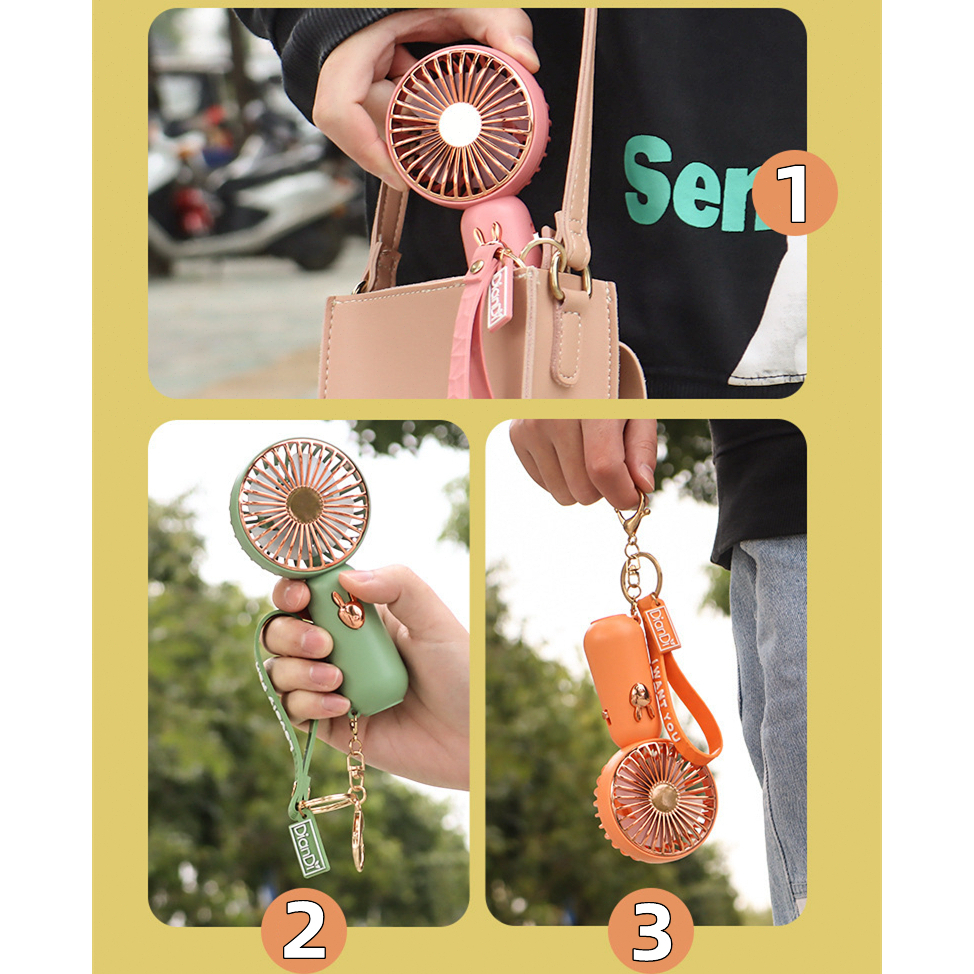 【READY STOCK】Kipas Angin Portabel Kipas Isi Ulang Mini Advance YFS-01 Kipas 100% Ori