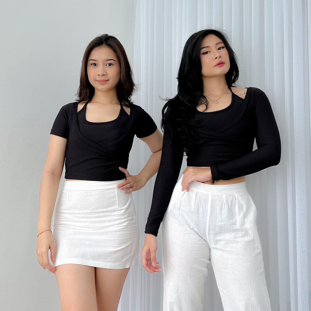 SILAMO TOP /  Lengan Panjang / Lengan Pendek / Top Rib