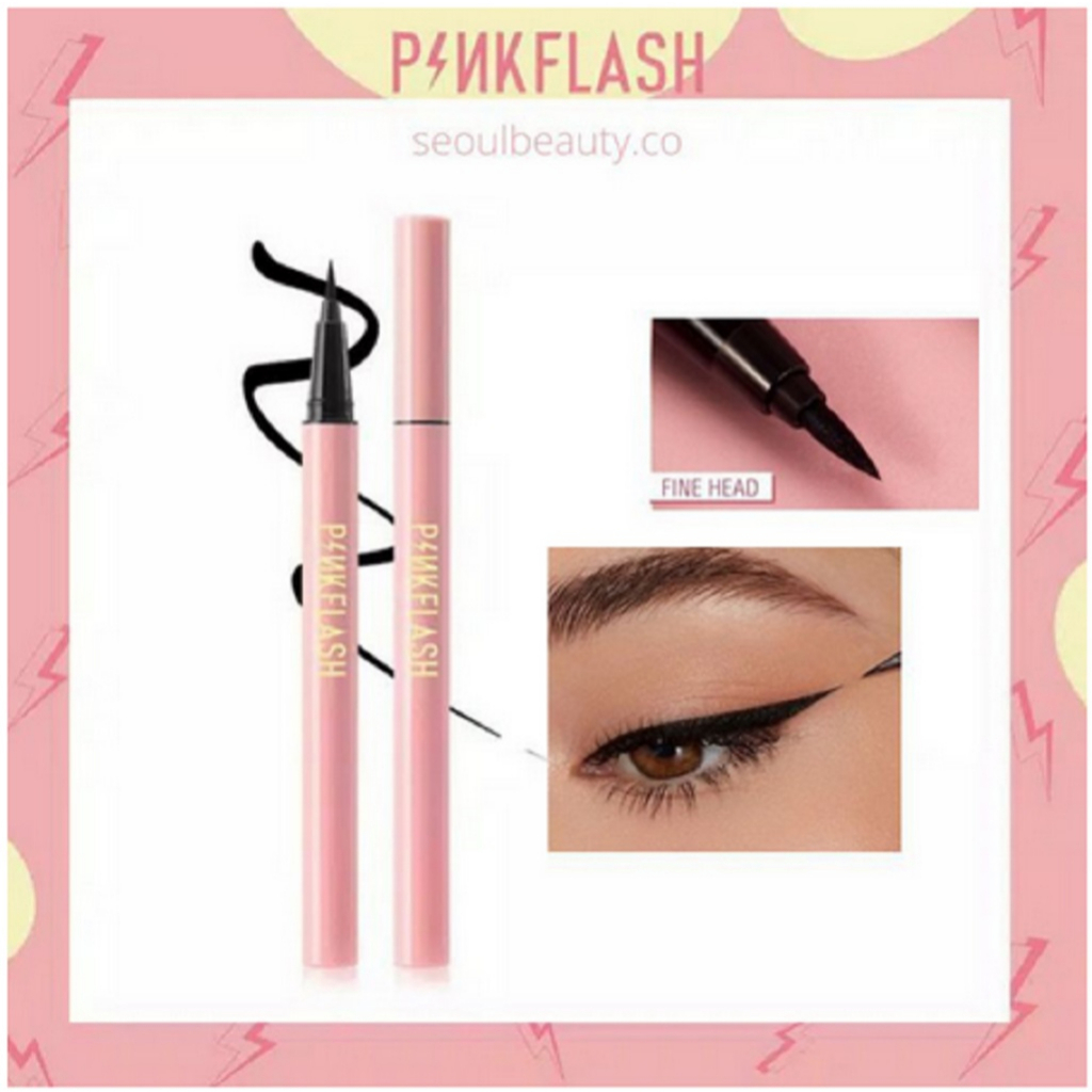 PINKFLASH Waterproof Easy Liner / Eyeliner / Pinkflash OhMyLine Liquid Eyeliner Evenly Pigmented Long Lasting Waterproof Black