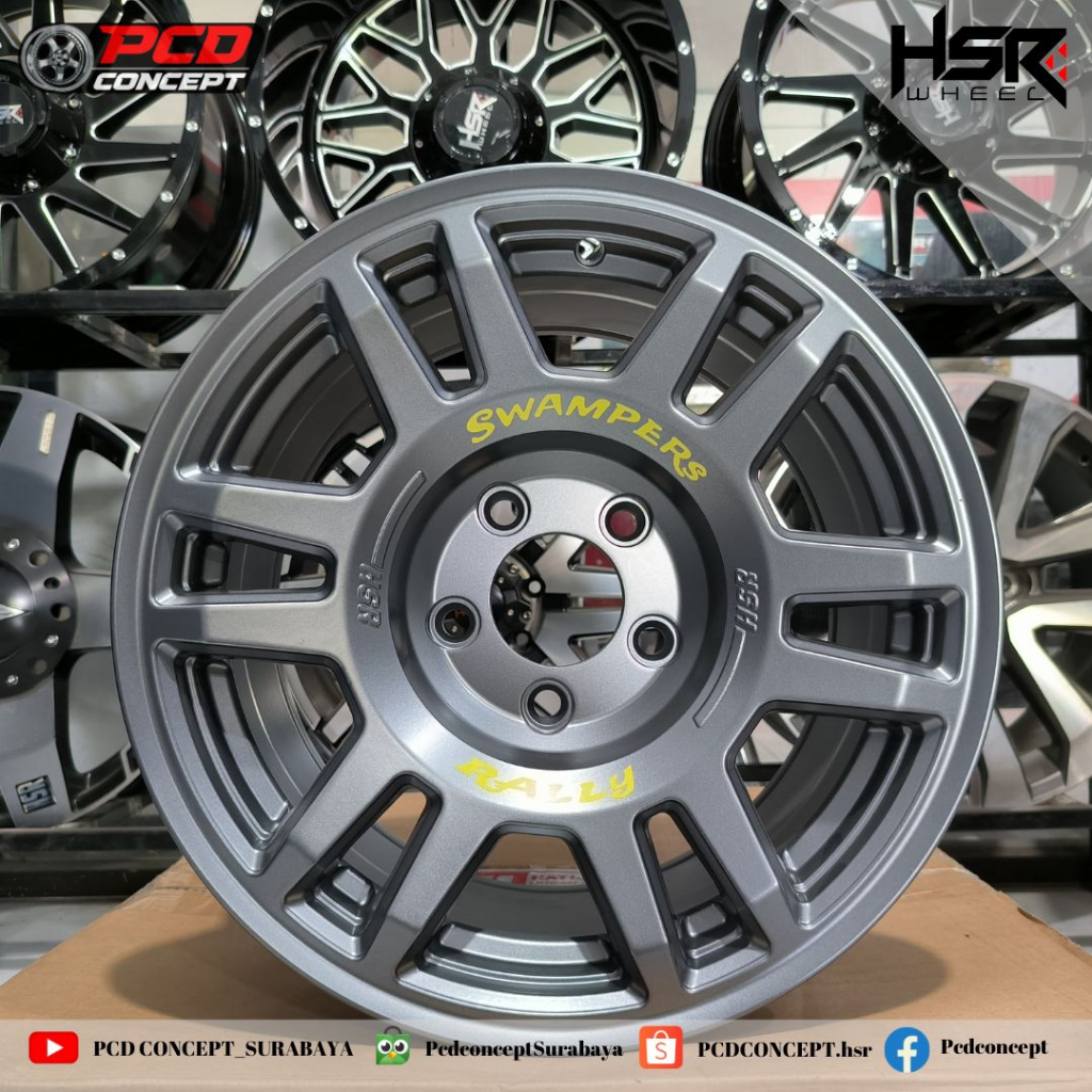 VELG MOBIL RALLY R16 TERBARU HSR SWAMPERS - VELG MOBIL INNOVA, XPANDER, TERIOS, XTRAIL R16