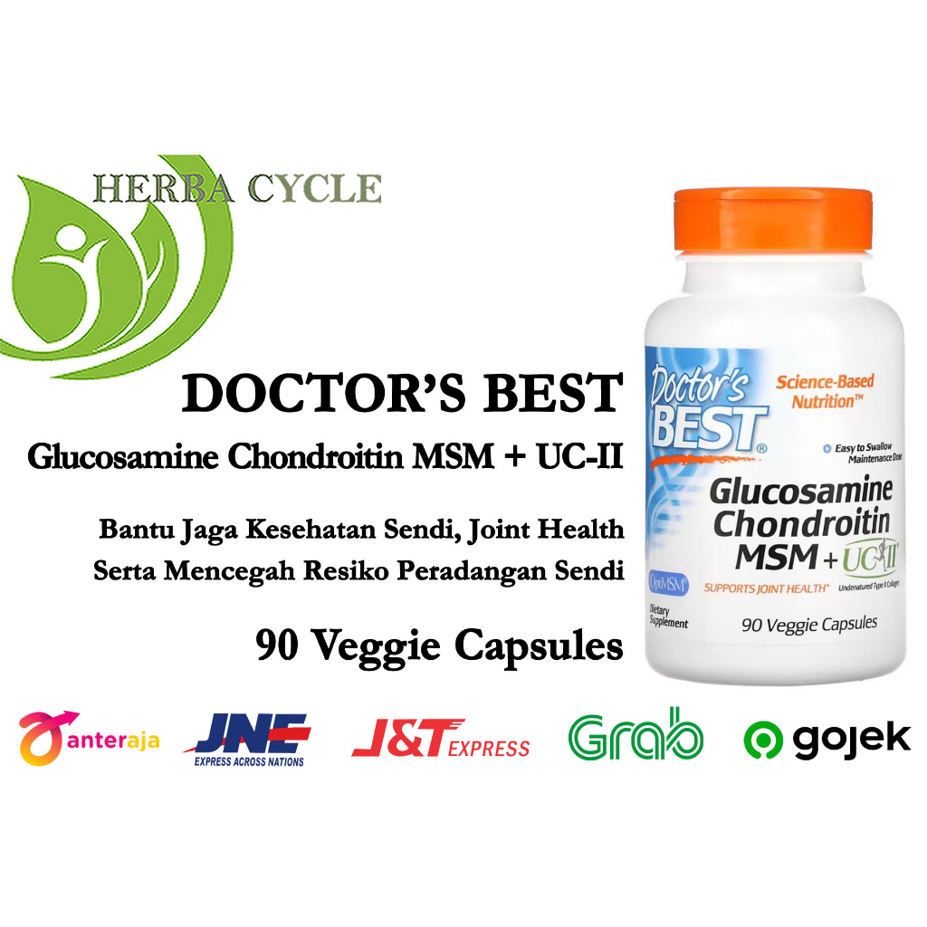 Doctor Best Glucosamine Chondroitin MSM Plus UC-II Jaga Kesehatan Sendiri Joint Health ORI USA