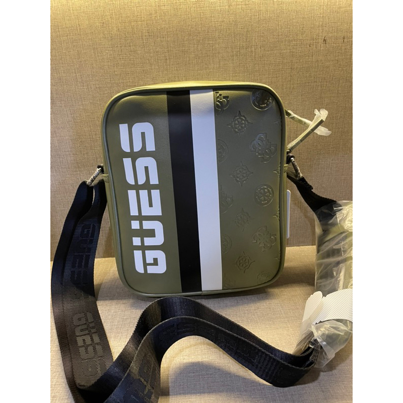 sling bag kulit guess cowok