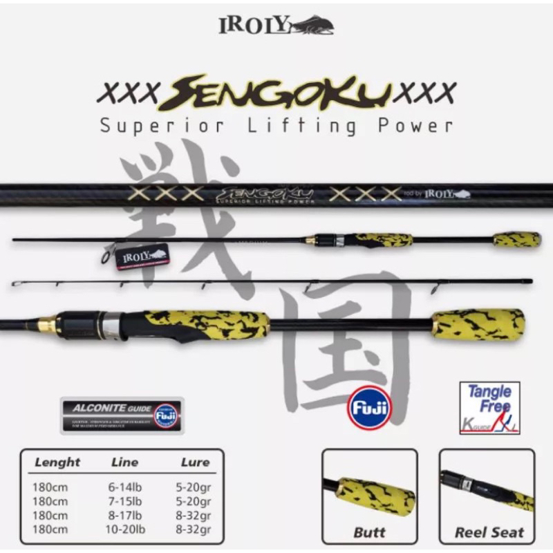 Joran spinning iroly sengoku 602M