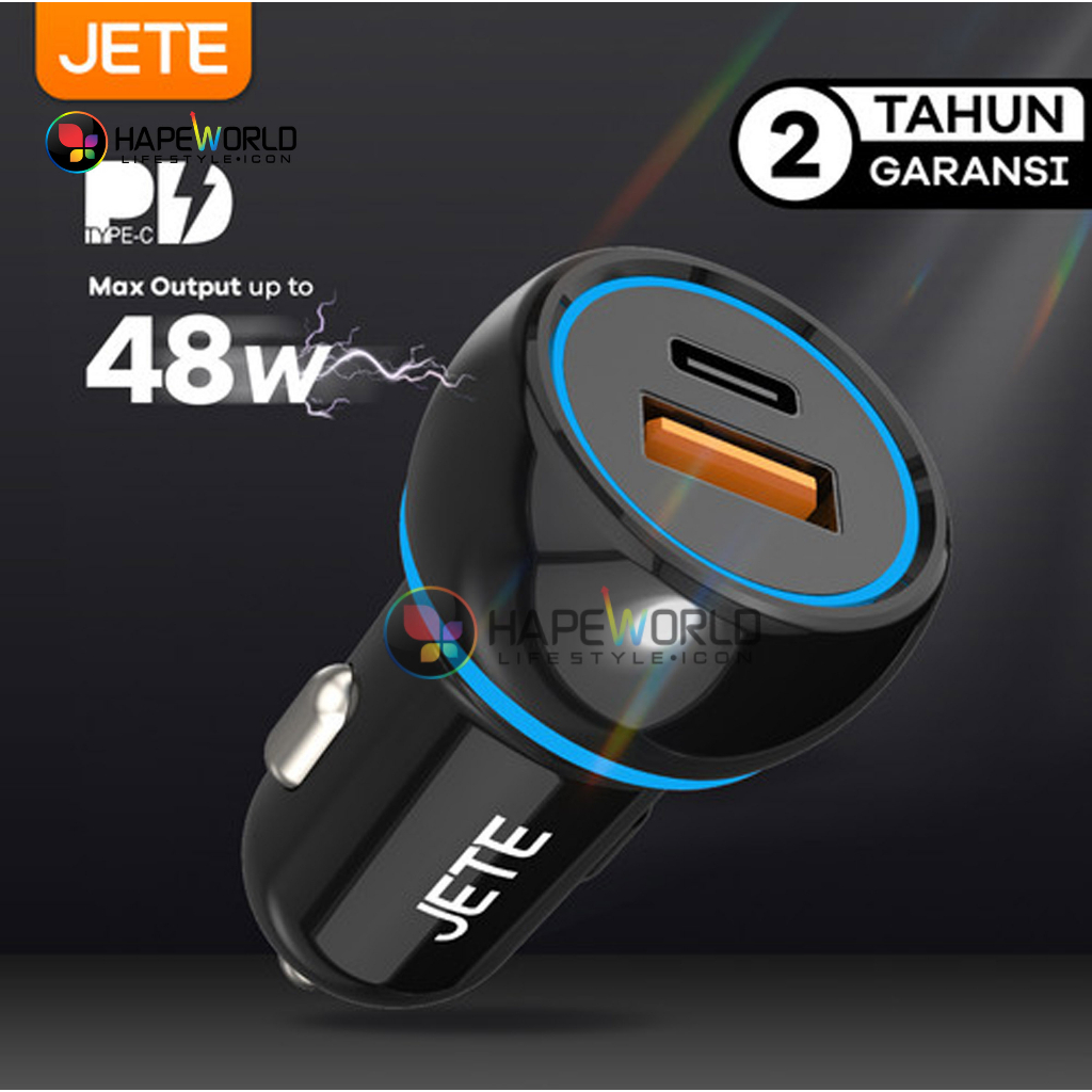 JETE J6 Car Charger Fast Charging 48W 2 Output