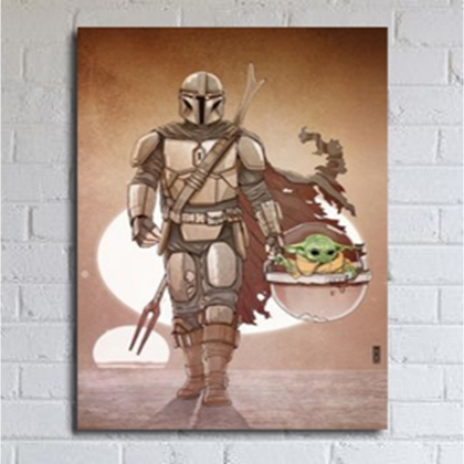 Poster Dinding Star Wars The Mandalorian