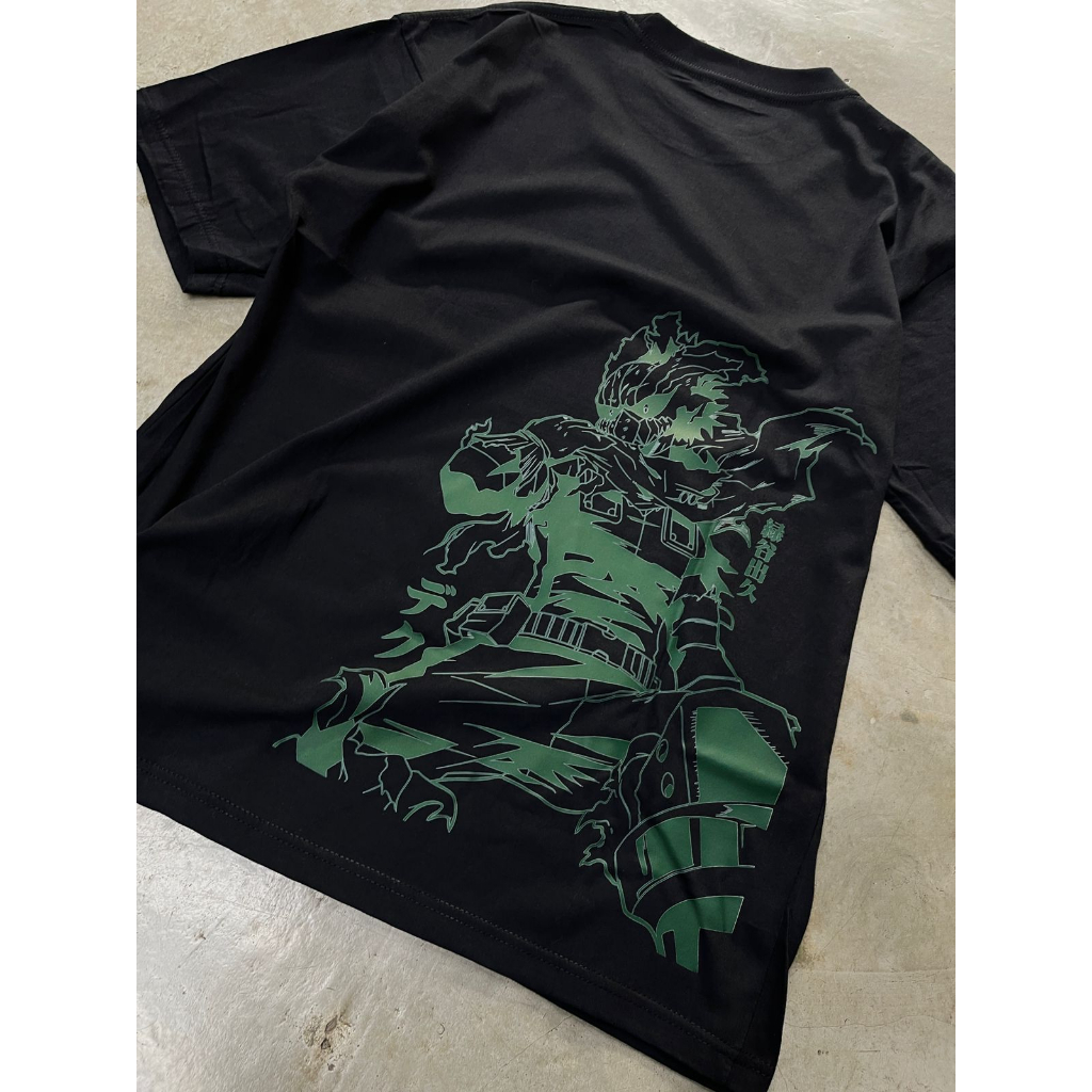 TORIZU Tshirt Epsilon Deku Black Anime Manga Boku No Hero Izuku Midoriya BNHA My Hero Academia Premium Unisex