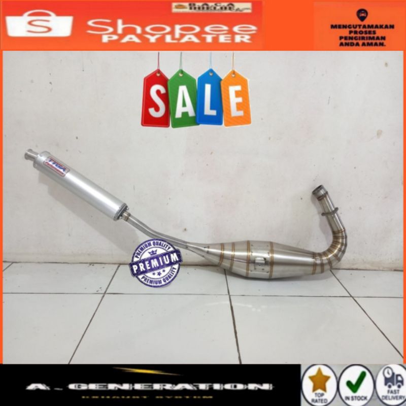 knalpot kawasaki ninja R SS dan RR stainlist type C standart slancer alumunium las