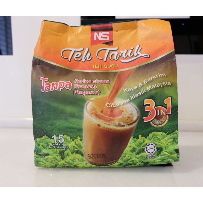 

Ns teh tarik malaysia sachet serbuk minuman thai tea bubuk