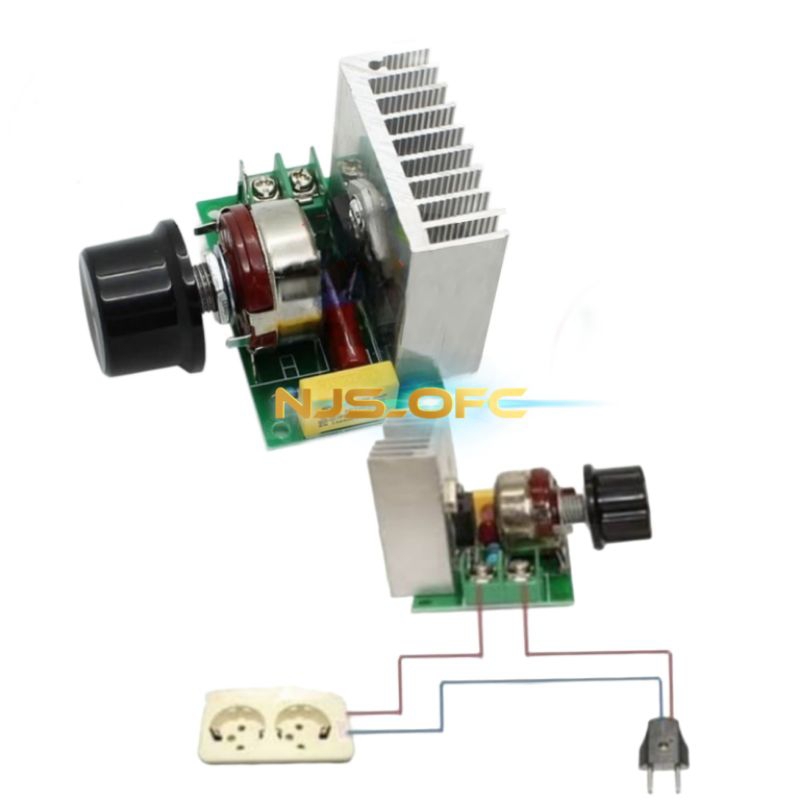 SCR 4000W 220V AC dimmer speed controller motor pengatur kecepatan dinamo gerinda bor