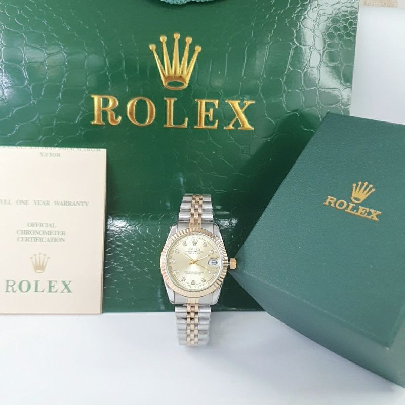 Paket Box Original , Kartu & Dan Paper Bag - Jam Tangan Fashion Rolex Premium Super Tanggal Aktif
