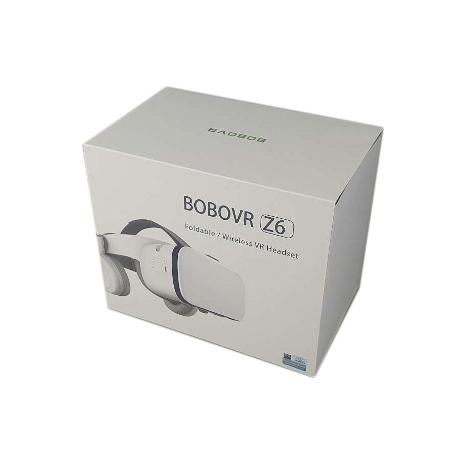 BOBOVR Virtual Reality Glasses VR Box 3D with Headphone - Z6 - White