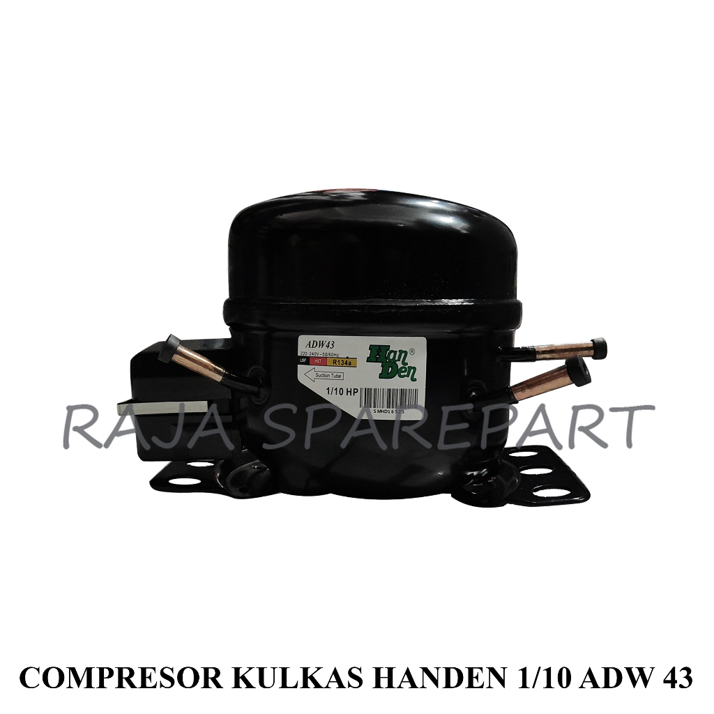 Compressor Kulkas &quot;HANDEN&quot; 1/10HP (Harga Sudah Termasuk Packing Kayu)