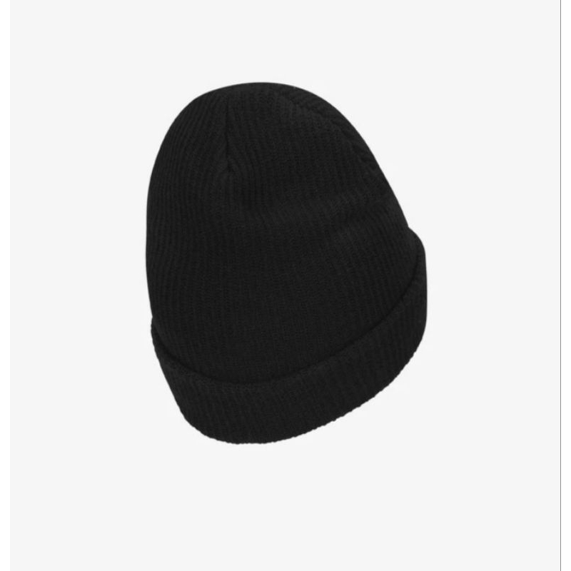 Nike NSW Utility Swoosh Beanie DV3342-010 Black Hitam Topi Original