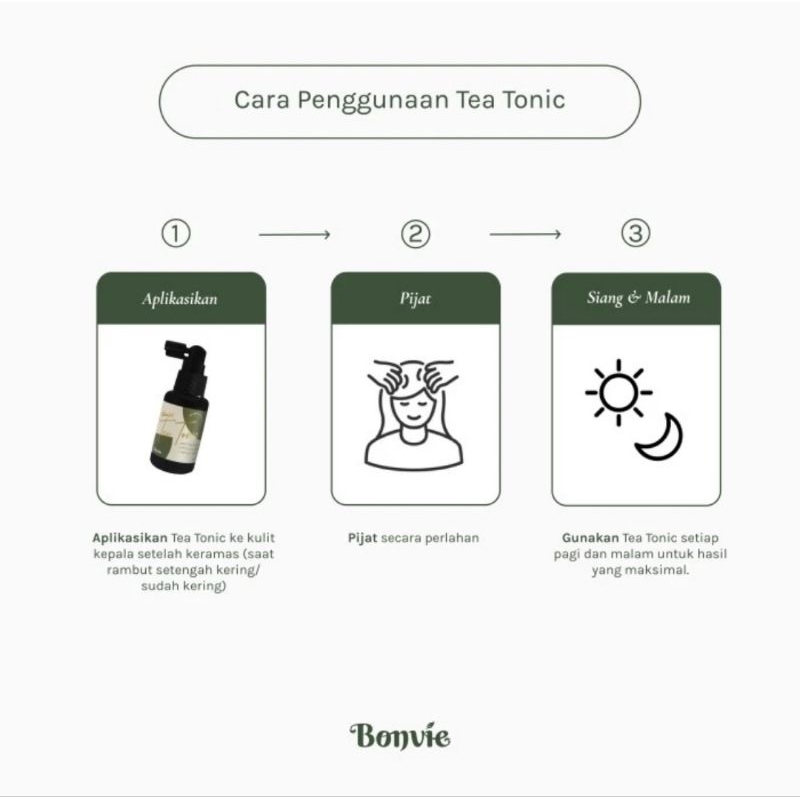 Bonvie Anti Dandruff Kemiri Tea Tonic 60 ml