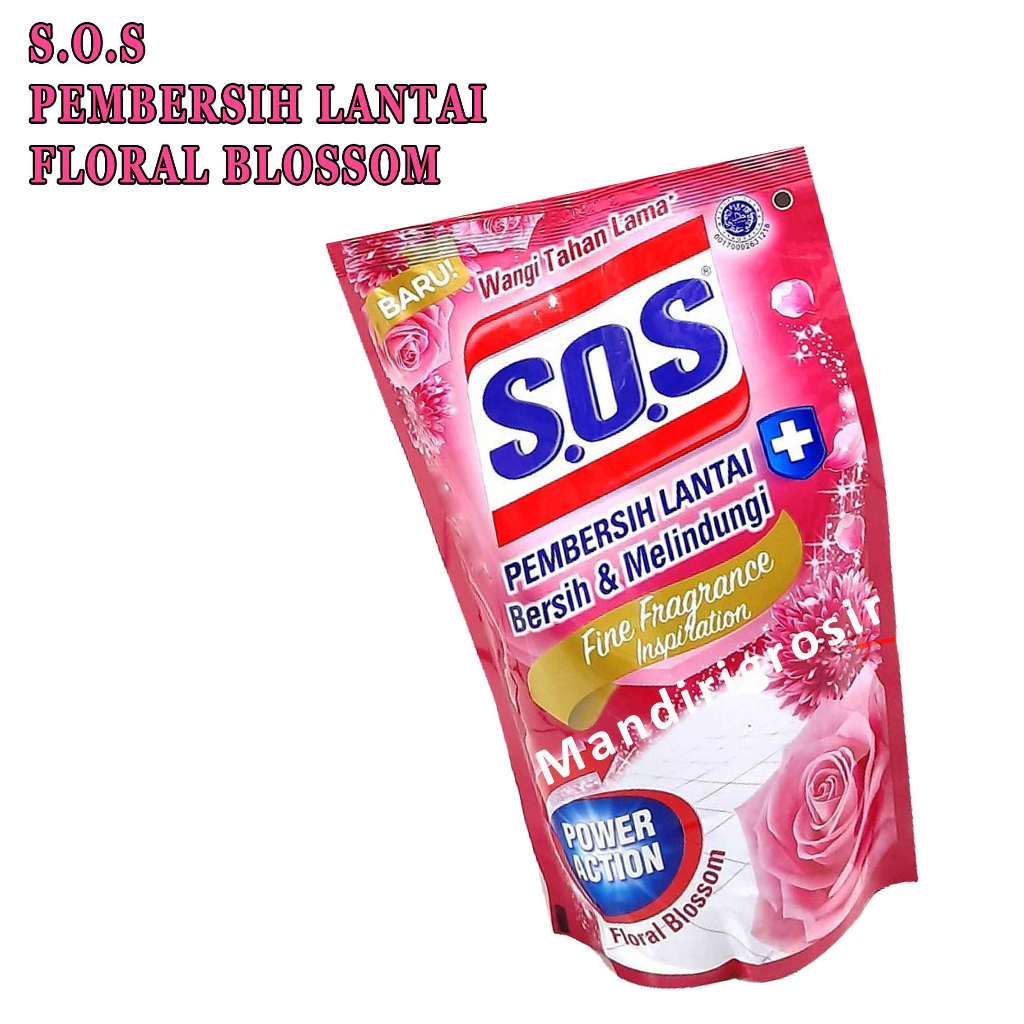 SOS PEMBERSIH LANTAI POWER ACTION FINE FRAGRANCE 750 ML