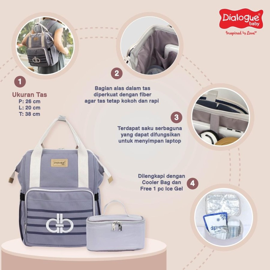 Tas Ransel Dialogue Baby + Cooler Bag Grand Series - DGT 7416