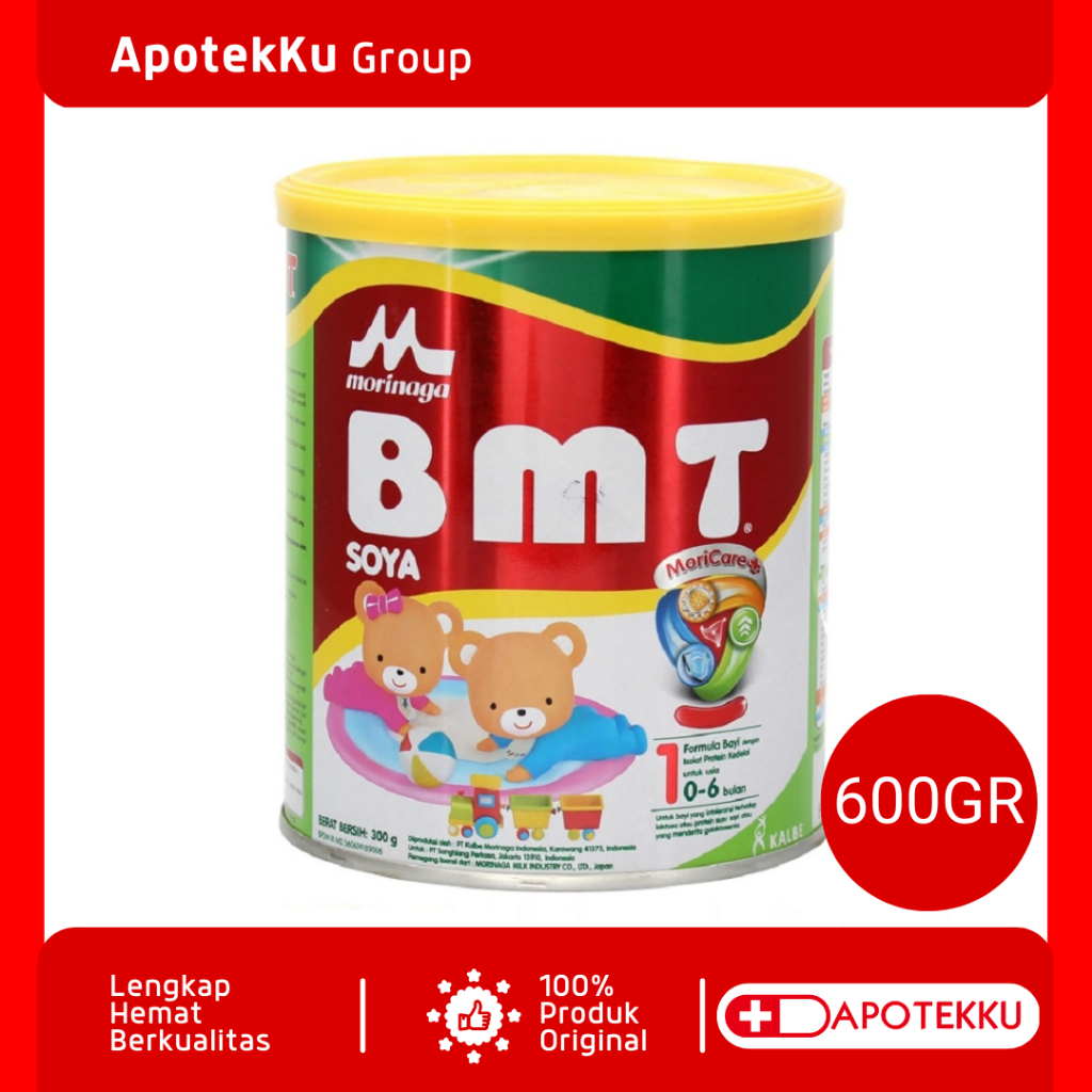 BMT Soya 600 Gr - Susu Formula Bayi Umur 0-6 Bulan Untuk Alergi Susu Sapi