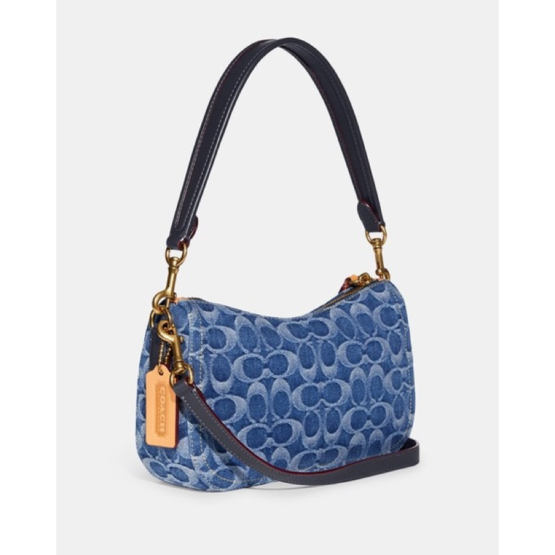 Coach Signature Denim Swinger Shoulder Bag (CA 103)