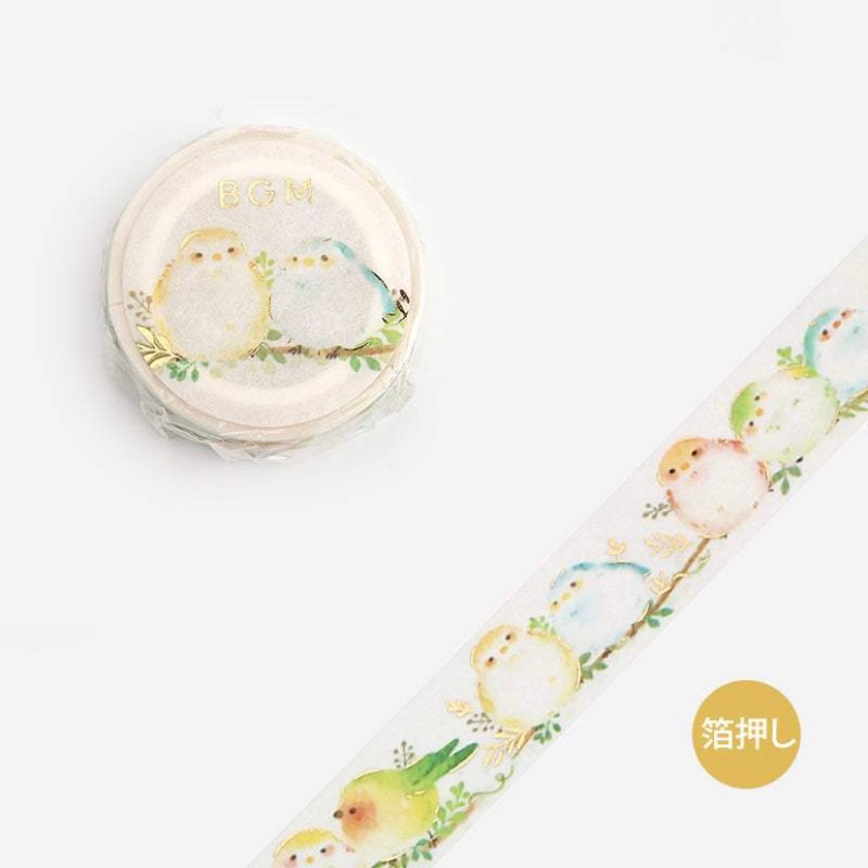 

BGM Long-tailed Tit Bird Washi Tape