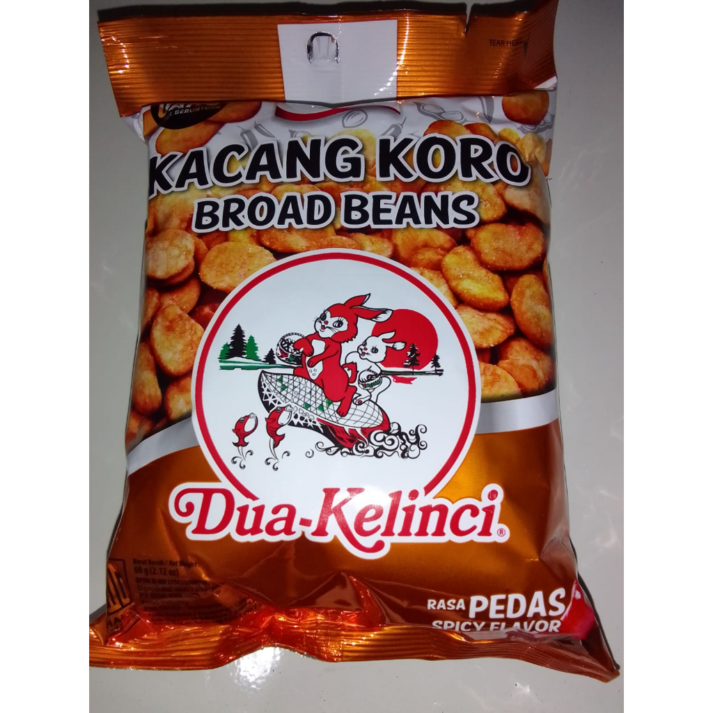 

Dua Kelinci Kacang Koro Pedas Isi 60 Gram