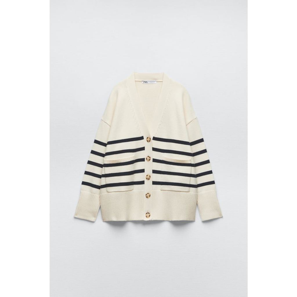 Zara Stripped Knitted Cardigan