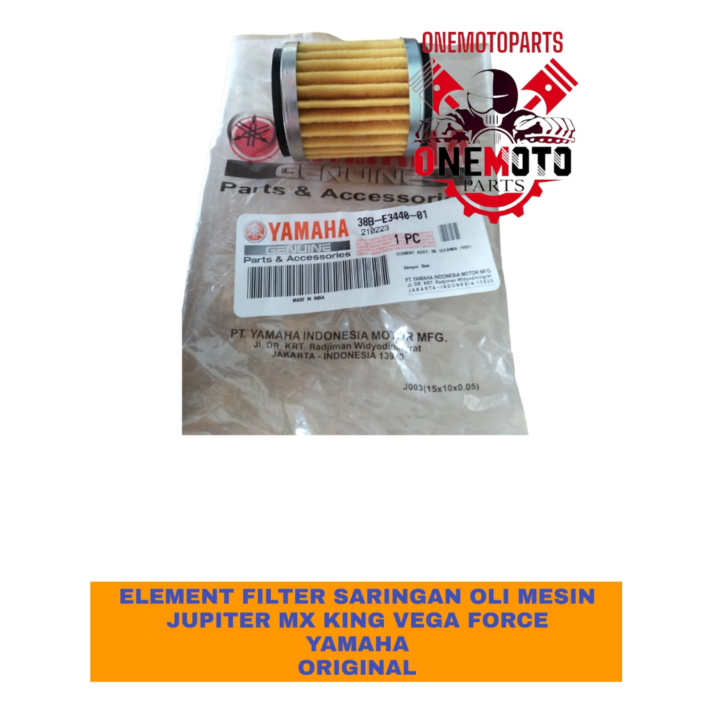 ELEMENT ASSY OIL FILTER SARINGAN OLI MESIN JUPITER MX KING VEGA FORCE YAMAHA ORIGINAL 38B-E3440-01