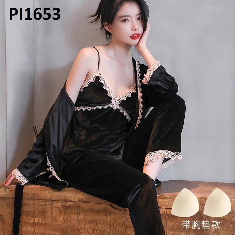 PIYAMA WANITA BLUDRU + CARDIGAN PI1653