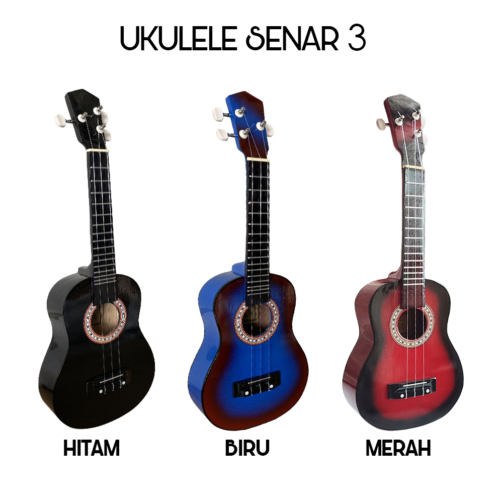 Ukulele Soprano Senar 3 Bonus Lengkap