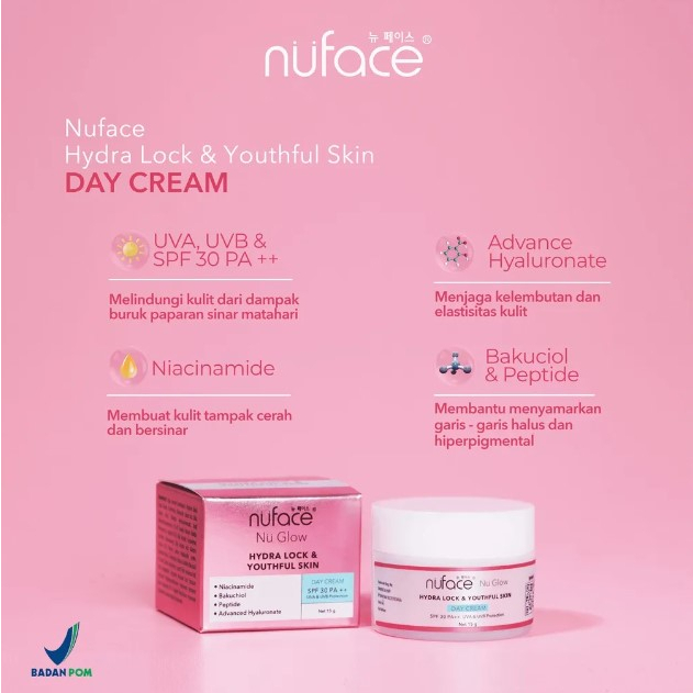 Nu face Face Cream Series / Pelembab Wajah 15gr