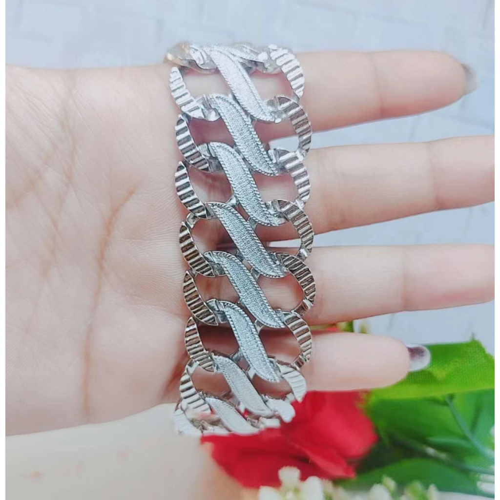 Gelang Xuping Rantai Kombinas Perhiasan Wanita Jewelry G02(Lebar 25mm)