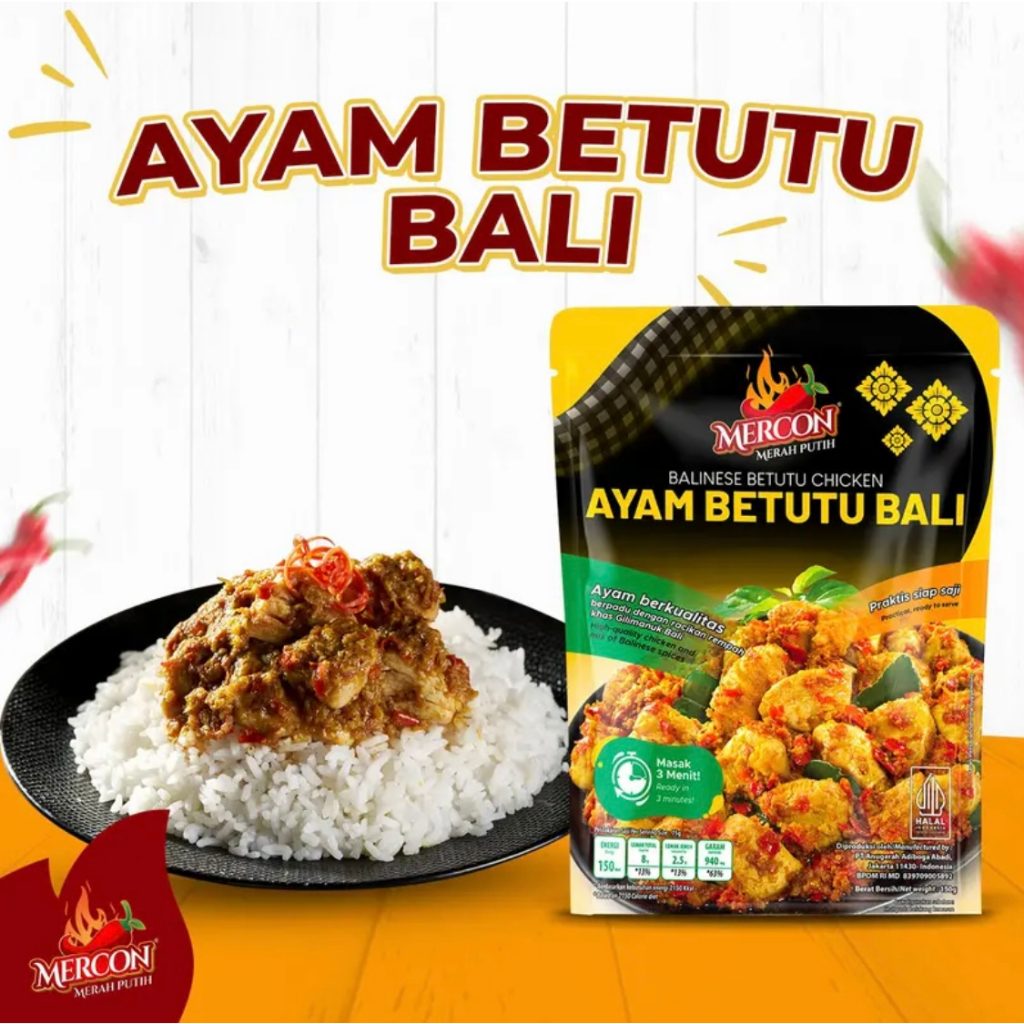 

MERCON MERAH PUTIH - AYAM BETUTU 150 GRAM, LIMITED EDITION!!