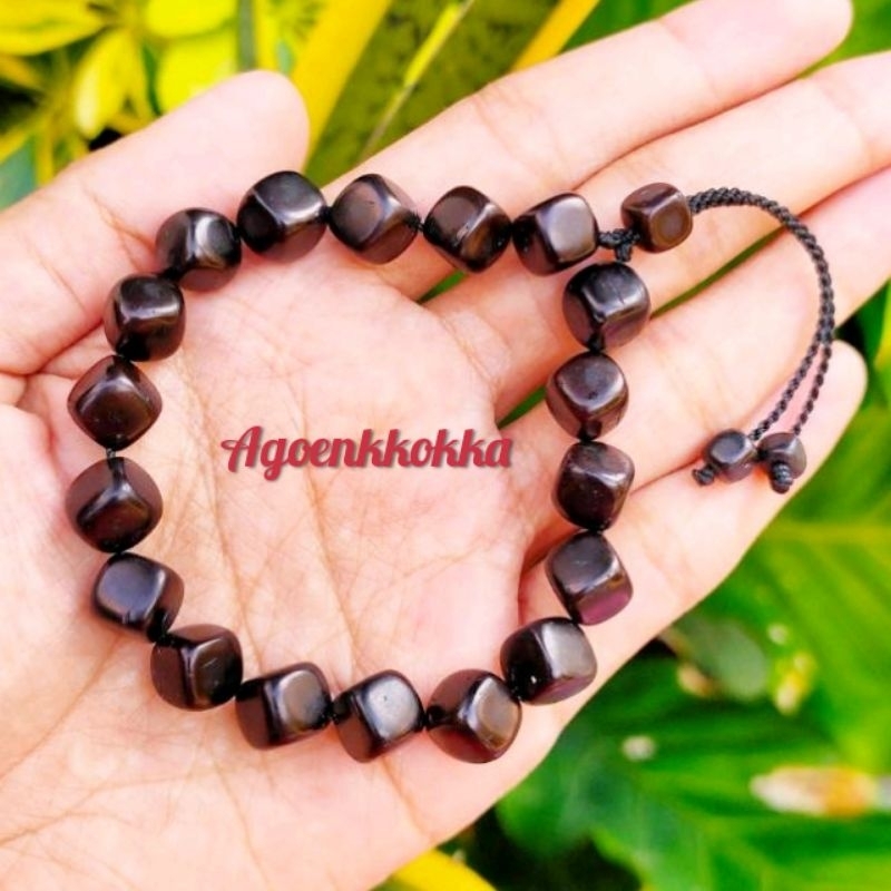 Gelang dadu besar hitam kokka kaokah